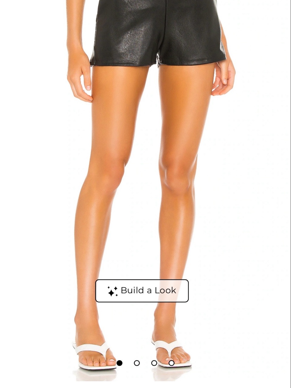 Commando Black High-Waist Faux Leather Shorts